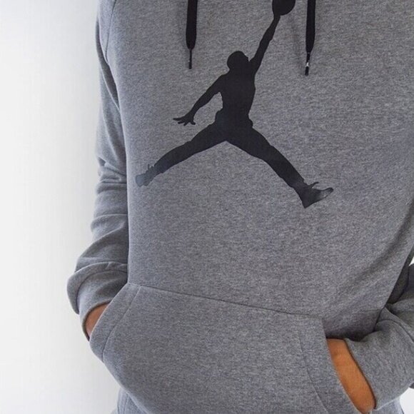 Mens Nike Air Jordan Jumpan Pullover Hoodie Logo Fleece - Picture 5 of 6